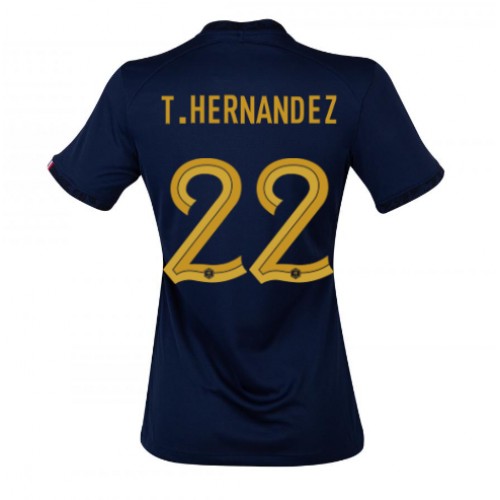 Dres Francuska Theo Hernandez #22 Domaci za Žensko SP 2022 Kratak Rukav